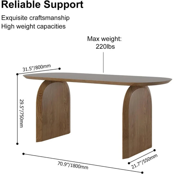 Mid-Century Modern Farmhouse Dining Table