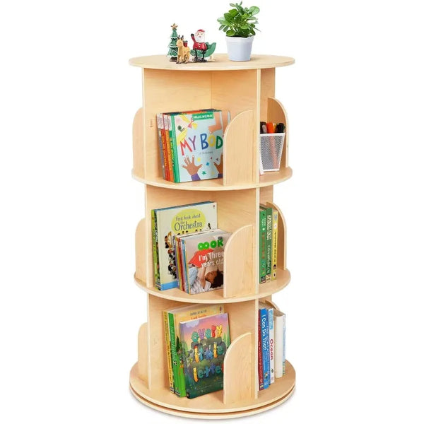 Stable 360° Rotating Bookcase