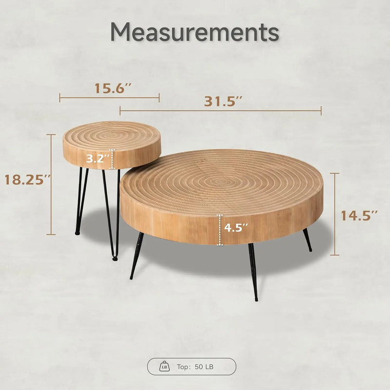 Skogstad Center Table Zambaldi - Set of 2