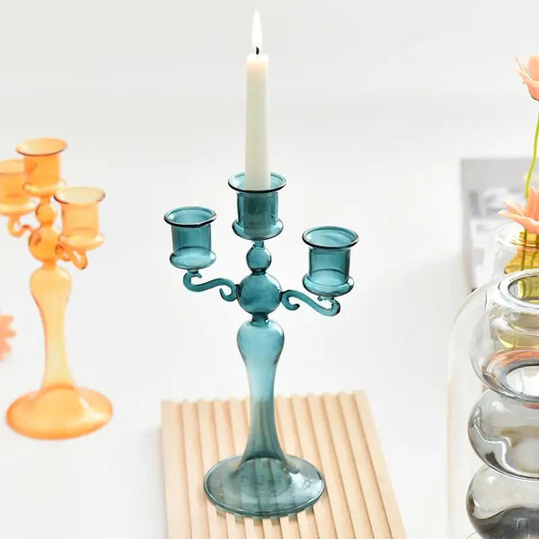 3-Head Candle Holder for Home Decoration