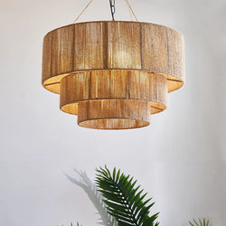 Naturale Rattan Chandelier Zambaldi