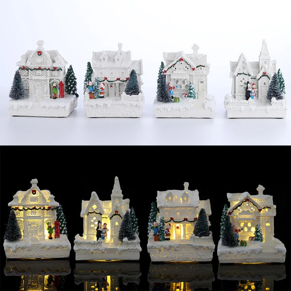 Snowy Christmas Village House