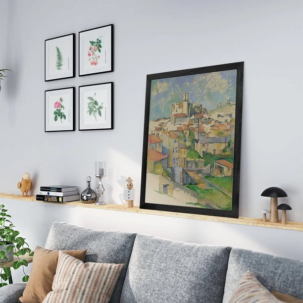 Small City Wall Art Canvas Painting